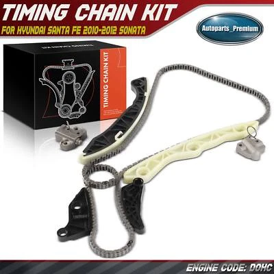 8x Engine Timing Chain Kit for Hyundai Santa Fe 2010-2012 Sonata 2009-2010 Kia - Image 1 of 4