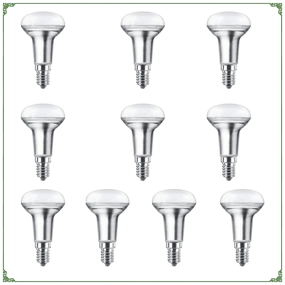 10 x Leuchtmittel LED Reflektor E14 R50 4W warmweiss Lampe dimmbar silber - Bild 1 von 4
