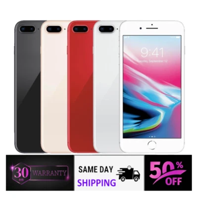 Apple iPhone 8 Plus 64GB Red Gold Space Gray Unlocked Verizon AT&T T-Mobile - Image 1 of 4