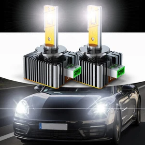 LED Headlight Bulb Replace 35W D3S D3R HID Xenon Super White Conversion Kit 2X - Foto 1 di 24