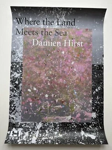 Damien Hirst Where Land Meets Sea Signed Poster Heni Limited Edition Purple - Picture 1 of 3