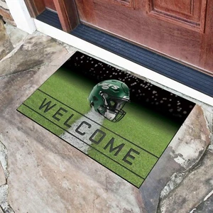 New York Jets Crumb Rubber 30x18 Welcome Door Mat - Picture 1 of 2