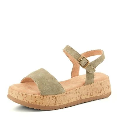 Spring Step Women's CABALLA Ankle Strap Olive Suede EU 41/9.5-10 - Image 1 of 4