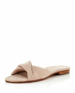 Bettye Muller Women Score Twisted Nude Soft Suede Sandal Size 5.5 M Msrp $189 - Picture 1 of 1