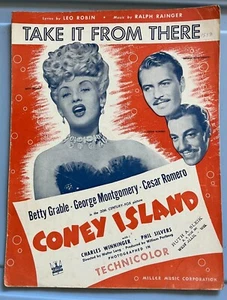 1942, Take It From There, Coney Island, Betty Grable, Cesar Romero, Music - Picture 1 of 24