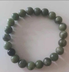 PERIDOT NATURAL GEMSTONE CRYSTAL 8 MM BEAD STRETCH BRACELET-FREE POSTAGE - Picture 1 of 3
