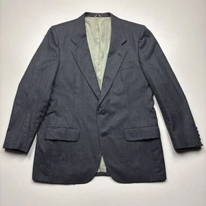 Valentino Uomo 44 Wool Mens Blazer Pinstripe Two-Button Sport Coat - Picture 1 of 10
