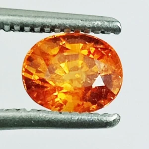 1.33CTS FANTA ORANGE SPESSARTITE GARNET OVAL CUT GOOD LUSTER GEMSTONE M114 - Picture 1 of 4