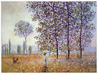 Pannello decorativo MDF - Poplars in the sunlight - Monet Claude 80X 60 CM