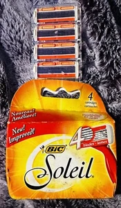 4 BIC Soleil Four Blade Razor Cartridge Refills Package Damaged Razors Perfect! - Picture 1 of 7