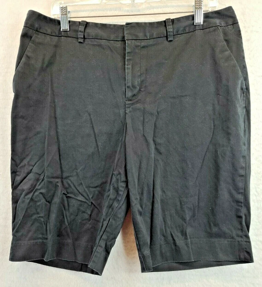 Pantalones Cortos Informales Coldwater Creek Calce Natural Negros Para Mujer 14 Foto 1 de 4