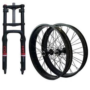 Juego de horquilla de suspensión neumática de neumático grueso para bicicleta de 26"" * 4,0" y ruedas de 26 * 4,0" 135 mm * 190 mm - Imagen 1 de 11