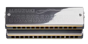 SUZUKI SDB-29v2 Double Bass Harmonica Silver 29 Holes 29 Sounds E1-e Japan New - Picture 1 of 1