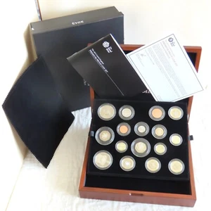 2013 UK ROYAL MINT 15 COIN PREMIUM PROOF COIN SET WITH £5 - complete - Picture 1 of 5