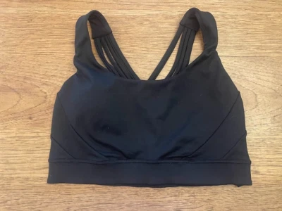 Victoria's Secret New Black  SMALL Essential Strappy Back Sport Bra VS NWOT!! - Image 1 of 2