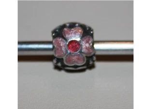 Pandora Charm / Element 790433EP *ROTES GÄNSEBLÜMCHEN* *RAR, OLDIE, EINGESTELLT* - Bild 1 von 4
