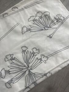 Marimekko Black And White Floral cotton shower curtain  72“ X 72“ Perfect