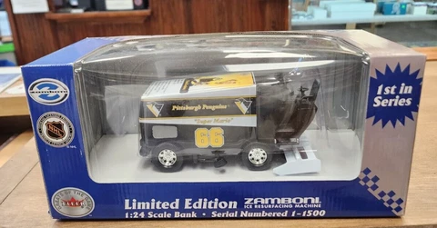 Mario Lemieux Pittsburgh Penguins Zamboni FLEER SERIES 1 Limited To 1500 Cover