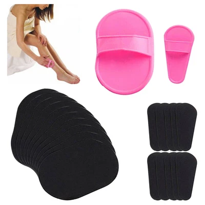 ACCESSOTECH Set cuscinetti esfolianti depilazione gambe lisce cuscinetti pelle braccio viso rimozione labbra