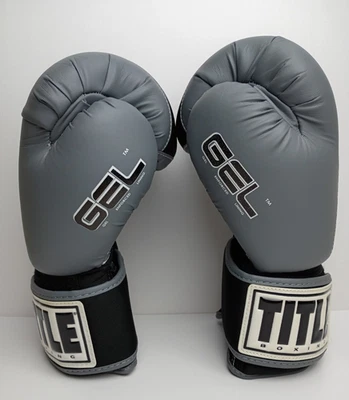 Guantes Title Boxing Gel World Bag Negro y Gris Talla M Foto 1 de 4