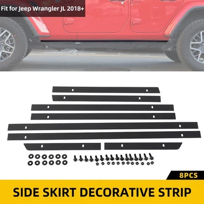 Door Pinch Weld Cover Trail Armor Rocker Accessories for 2018+ Jeep Wrangler JL Foto 1 de 4