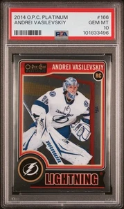 2014-15 O-Pee-Chee Platinum Andrei Vasilevskiy #166 Rookie PSA 10 - Picture 1 of 2