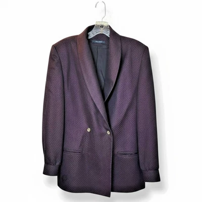 Blazer Frank Stella Ltd 10 | Hecho en EE. UU. | Chaqueta Cuello Chal Vintage Foto 1 de 4