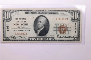 1929 $10 National Currency, Affordable Circulated Currency., STORE SALE #035113 - Picture 1 of 2