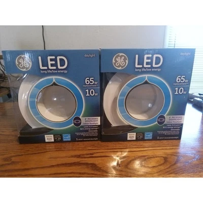 (2) Downlight empotrado GE 65W reflector interior bombilla base media 20390 Foto 1 de 2