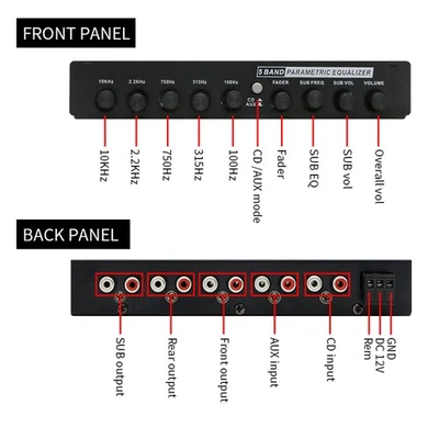 Profi 5 Band Auto Equalizer Multifunktional Auto EQ Tuning AWXL - Bild 1 von 4