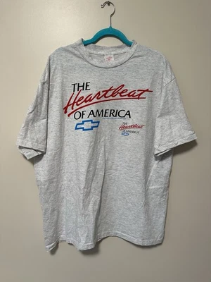 Camiseta vintage 1990 The Heartbeat Of America puntada única Chevrolet Chevelle 2XL  Foto 1 de 4