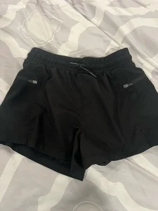 girls black shorts size large 10/12 - Picture 1 of 7