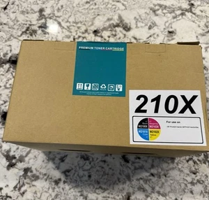 4-Pack High Yield Toner Cartridges 210X / W210X - Black, Cyan, Magenta, Yellow - Bild 1 von 7