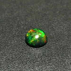 A Quality 1.80 Ct Natural Opal Loose Gemstone 9X9X4.5 Fire Round, Black A-960 - Picture 1 of 3