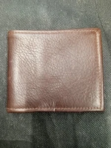 Brand New VENTAGE Genuine Leather Bifold Mens Wallet - Dark Brown - Picture 1 of 9