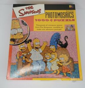 New Simpsons Photomosaics 1000 Pc Homer Jigsaw Puzzle Buffalo Robert Silvers