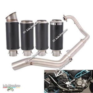 Tubo de escape delantero completo antideslizante para CF-Moto 300NK 300SS 300SR + silenciador de carbono - Imagen 1 de 14