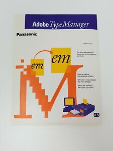 Oprogramowanie Adobe Type Manager do dyskietek Panasonic vintage uszczelnione 