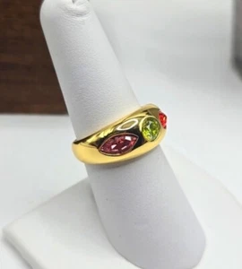 Gorjana Nova Cocktail Bezel Ring Citrus Mix Size 8 $75 - Picture 1 of 4