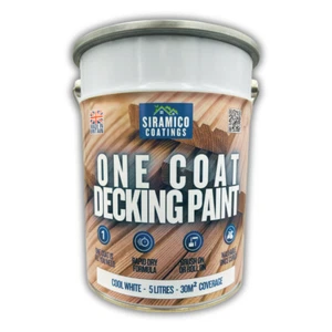 Einschicht Antirutsch Terrassenfarbe | 30m² - 5 Liter | Weiß Grau Rot Grün Schwarz - Bild 1 von 18