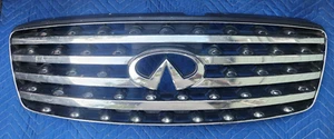 2003-2005 INFINITI FX35 FX45 FRONT BUMPER GRILLE GRILL W/ EMBLEM OEM 62310-CG000 - Picture 1 of 11