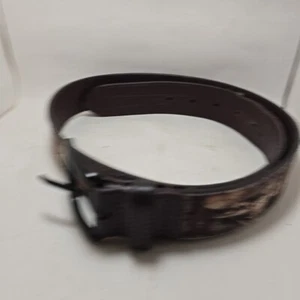 Cinturón Mossy Oak Para Hombres 32 Camuflaje Camuflaje Cuero Genuino Hebilla Antideslumbrante Caza - Imagen 1 de 9
