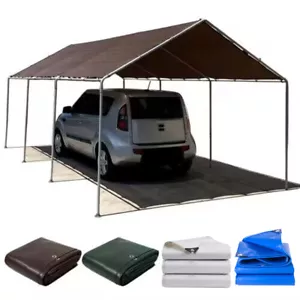 Telo CopriTelo Impermeabile 10/12/16/18 Mil Resistente UV Strappo Antistrappo Poly Tarp - Foto 1 di 63