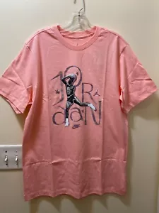Nike Air Jordan Sport DNA Graphic Tee Shirt Men's XL Pink DM1456-697 S177 - Picture 1 of 7