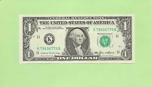 1985 ..UNCIRC $1 K 7960 6770 B .... 1985 $1 K-B NICE NOTE FRN - Bild 1 von 2