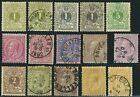 Belgique #49-54 #55-59 timbre-poste roi Léopold collection 1884-1891 MLH d'occasion