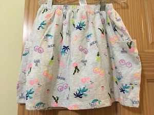 NWT Carter's Mermaid Skort Skirt Gray Girls Cotton 8,14 - Picture 1 of 1
