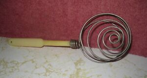 VINTAGE  ADVERTISING COILED WIRE EGG SEPARATOR, GOCHNAUER APPLIANCE STORE,  PA,