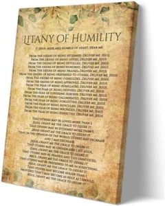Litany of Humility Bible Verse Wall Art Praying Scripture Posters Christian - Picture 1 of 7