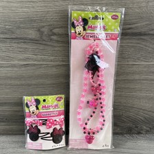 Minnie Mouse Jewelry Child Pink Black Disney.